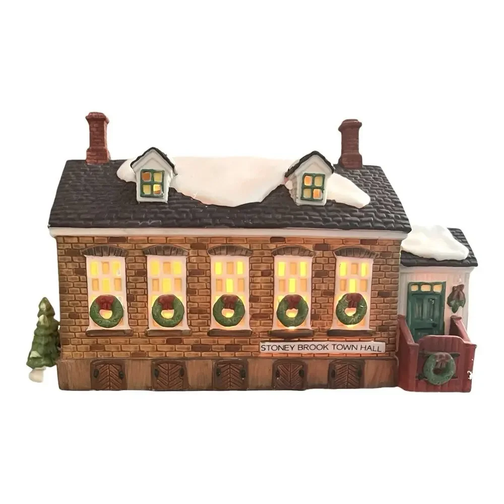 VTG Dept 56 Heritage Village Stoney Brook Town Hall New England Series RETIRED